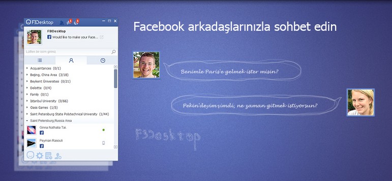 Ücretsiz FBDesktop Facebook Masaüstü Programı