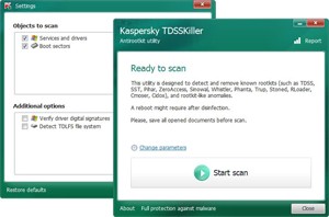 kaspersky anti rootkit,aspersky TDSSKiller Rootkit Temizleme Programı