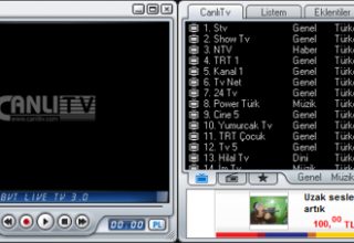 Ücretsiz BVT Live TV İnternet-TV İzleme Programı