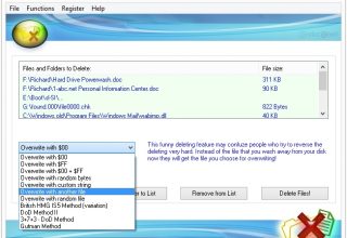 1-abc.net File Washer 6 Geri Dönüşümsüz Dosya Silme Programı