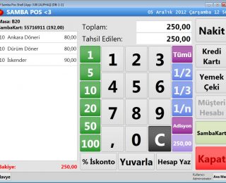 Ücretsiz SambaPOS V3 Açık Kaynak Restoran Otomasyon Programı