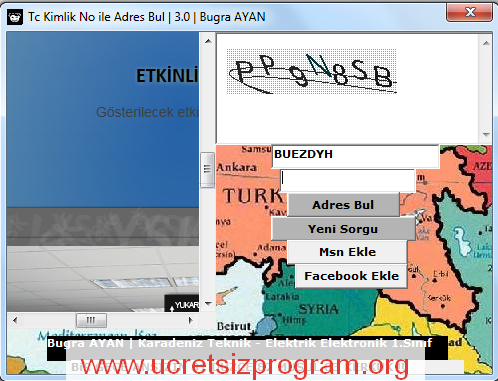 TC Numarası ile Adres Sorgulama Programı