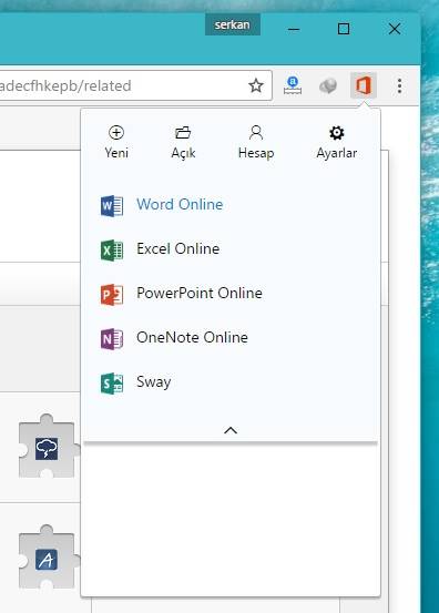 Office Online Chrome Eklenti indir