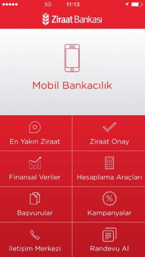 Ziraat Mobil iphone