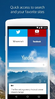 Yandex Browser Beta apk indir