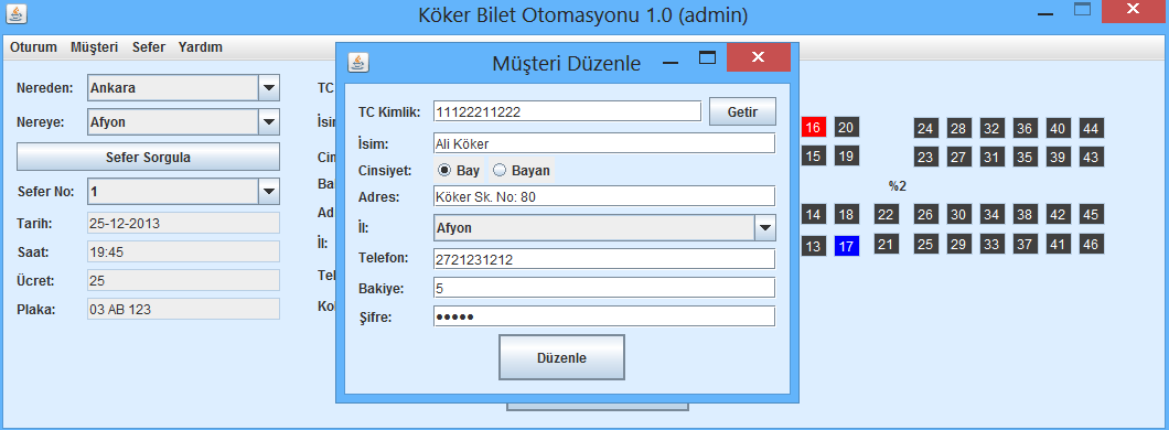 Ücretsiz Köker Bilet Otomasyonu Programı