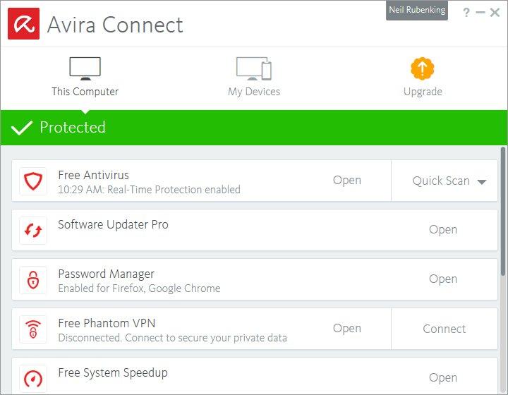 Antivir Free Securty suite